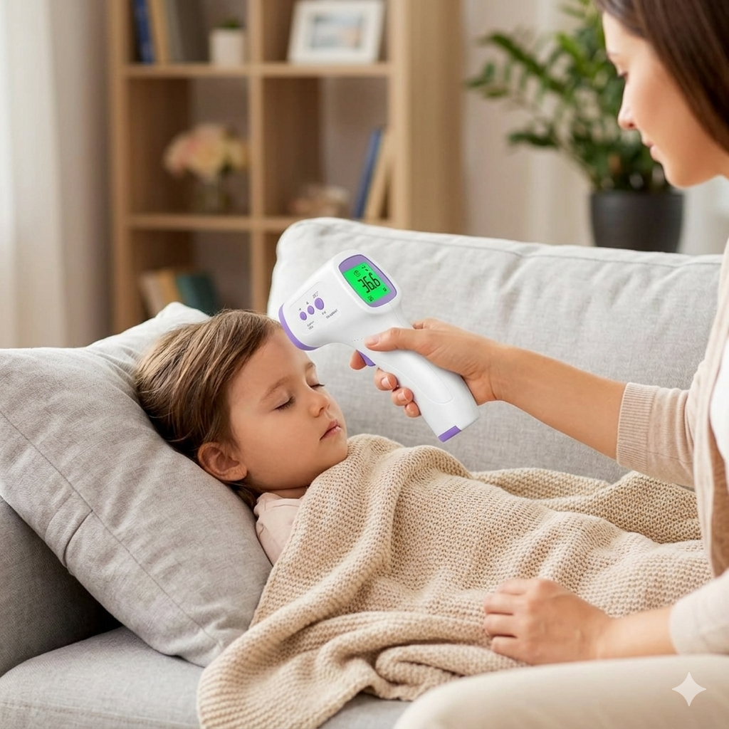 Termómetro Infrarrojo Digital Sin Contacto — Monitoreo de Temperatura Rápido y Confiable