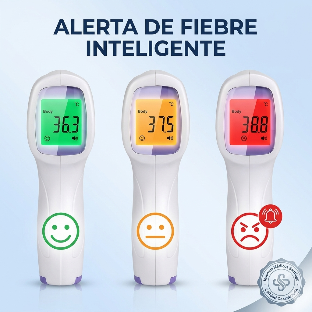 Termómetro Infrarrojo Digital Sin Contacto — Monitoreo de Temperatura Rápido y Confiable