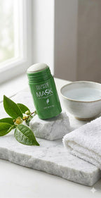 Mascarilla Facial Té Verde en Barra – Limpieza Profunda y Efecto Criogénico